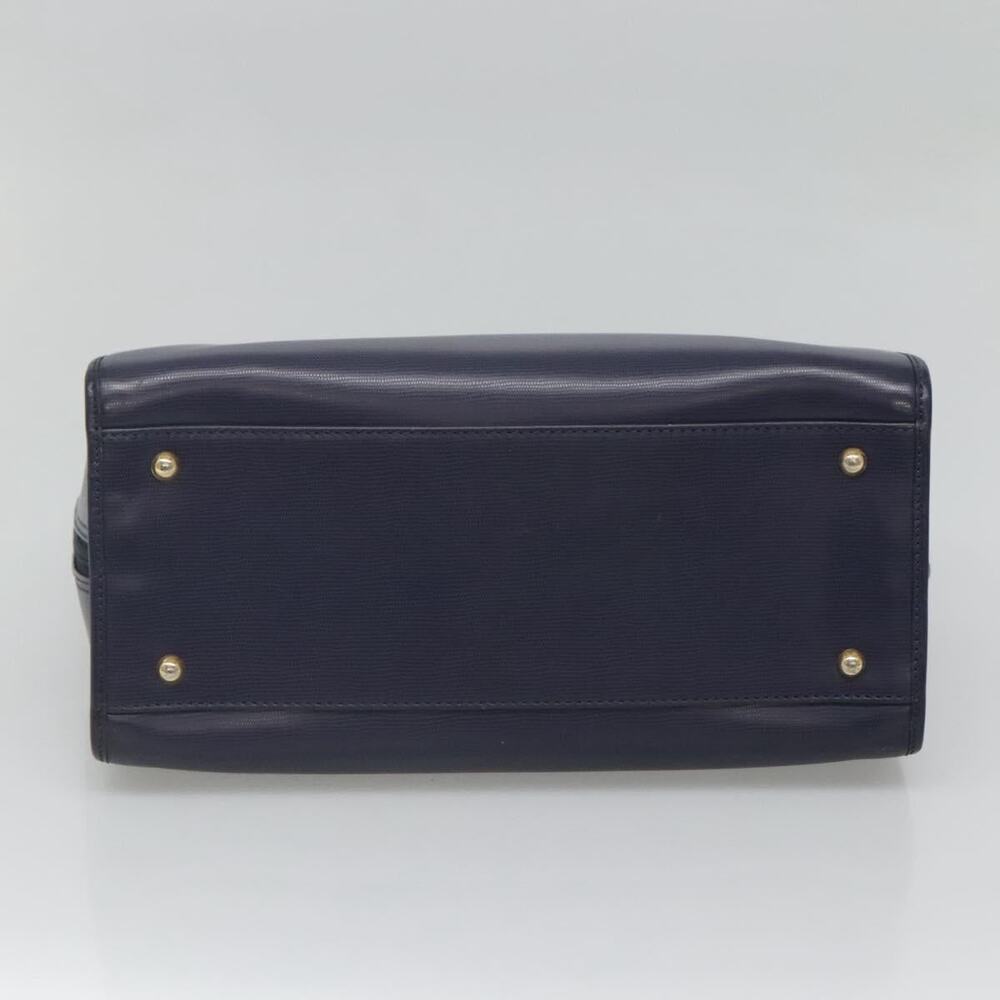 CELINE Hand Bag Leather Blue Gold - Picture 9 of 12